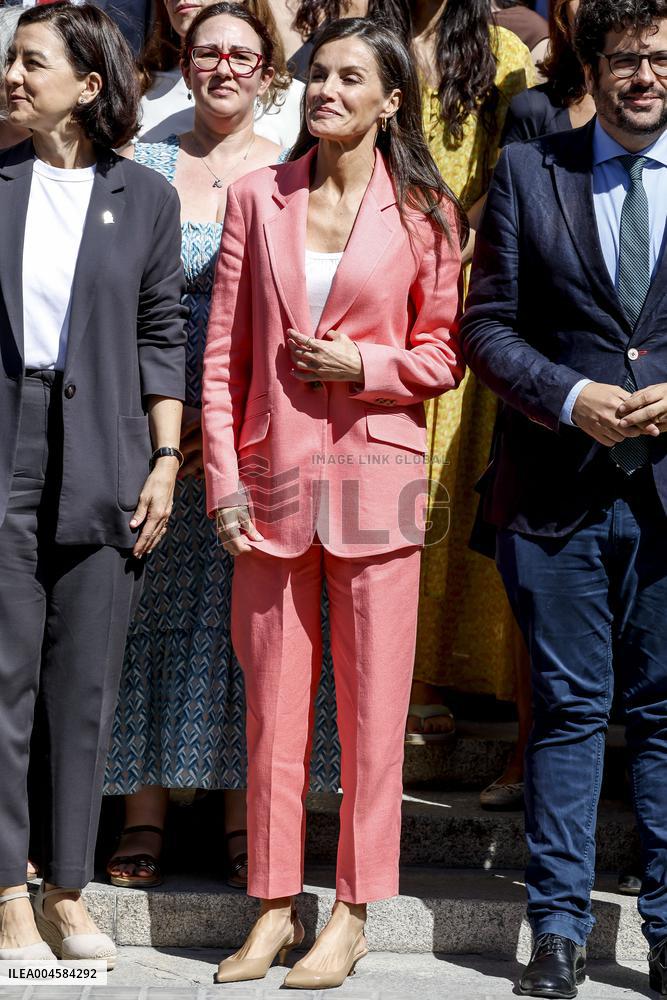 Queen Letizia At AECID - Madrid