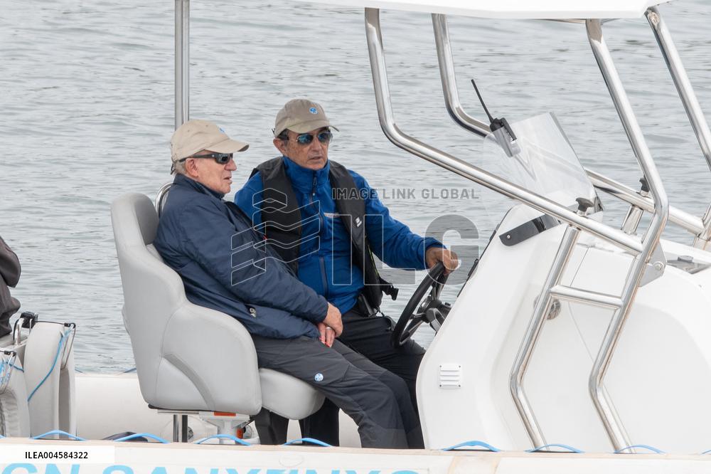 King Juan Carlos Goes Sailing With Pedro Campos - Spain