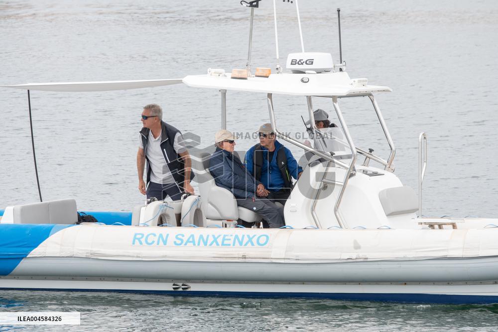 King Juan Carlos Goes Sailing With Pedro Campos - Spain