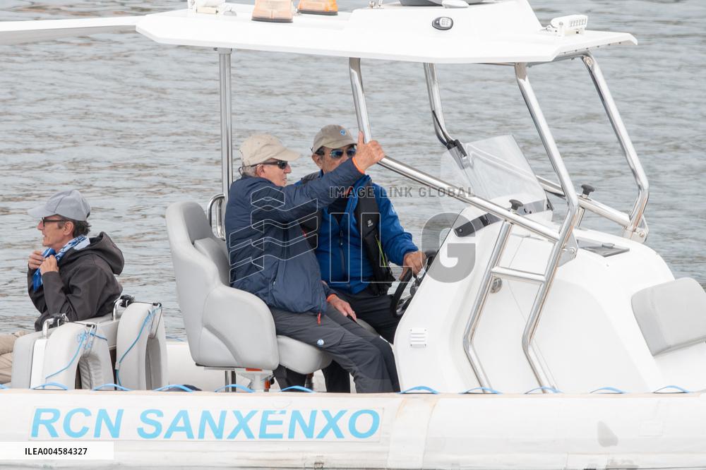 King Juan Carlos Goes Sailing With Pedro Campos - Spain