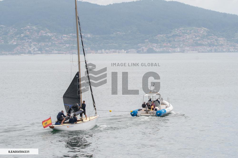 King Juan Carlos Goes Sailing With Pedro Campos - Spain