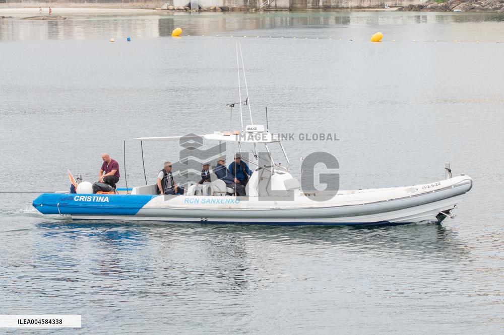 King Juan Carlos Goes Sailing With Pedro Campos - Spain