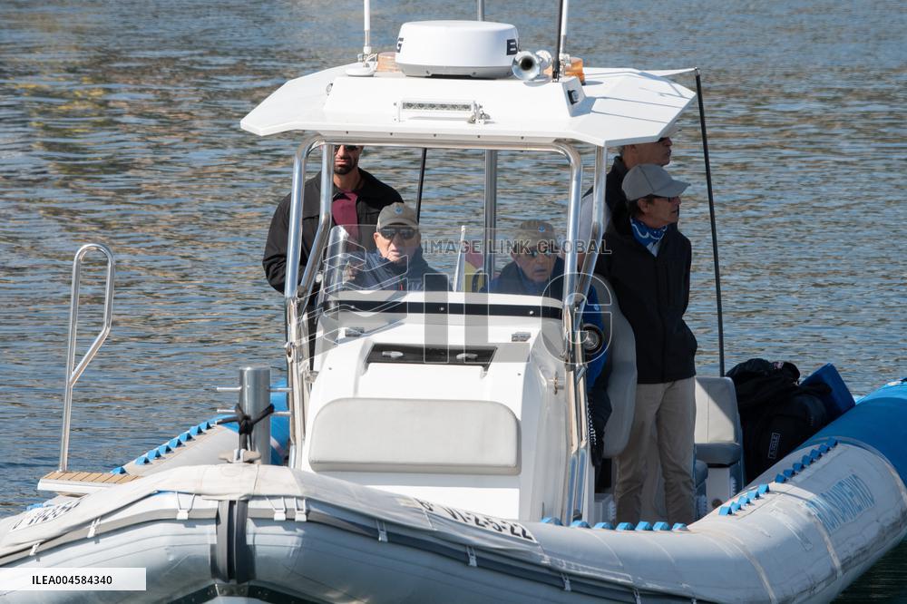 King Juan Carlos Goes Sailing With Pedro Campos - Spain