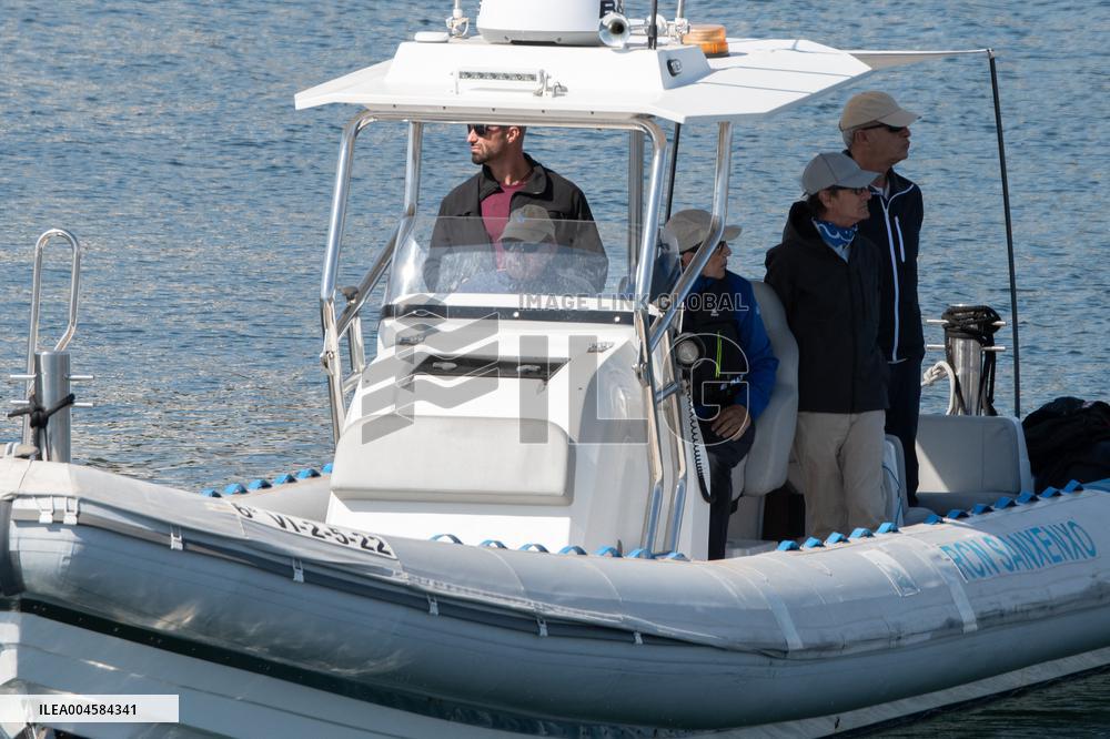 King Juan Carlos Goes Sailing With Pedro Campos - Spain