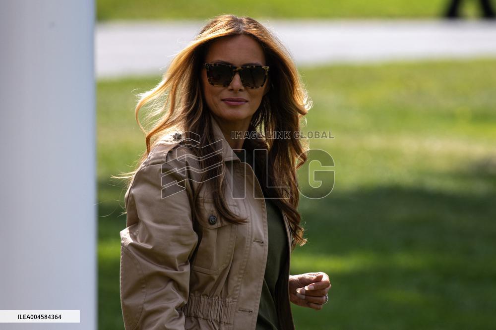 President Trump And Wife Depart White House For Texas - Washington