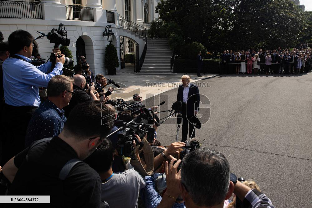 President Trump And Wife Depart White House For Texas - Washington