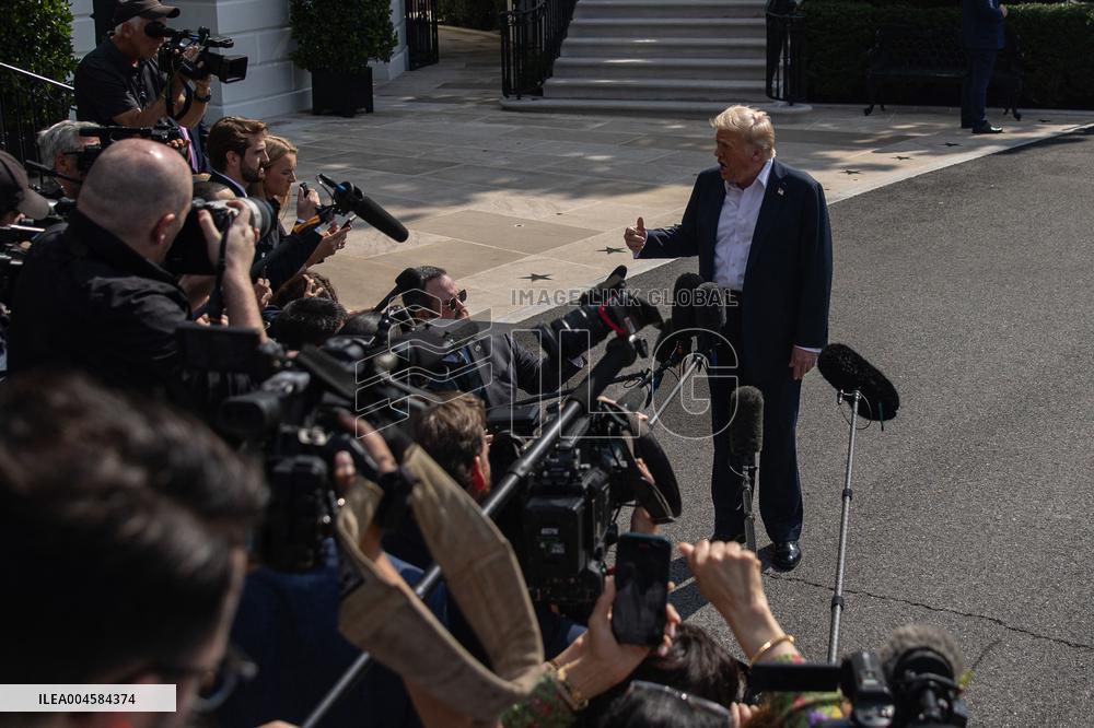 President Trump And Wife Depart White House For Texas - Washington