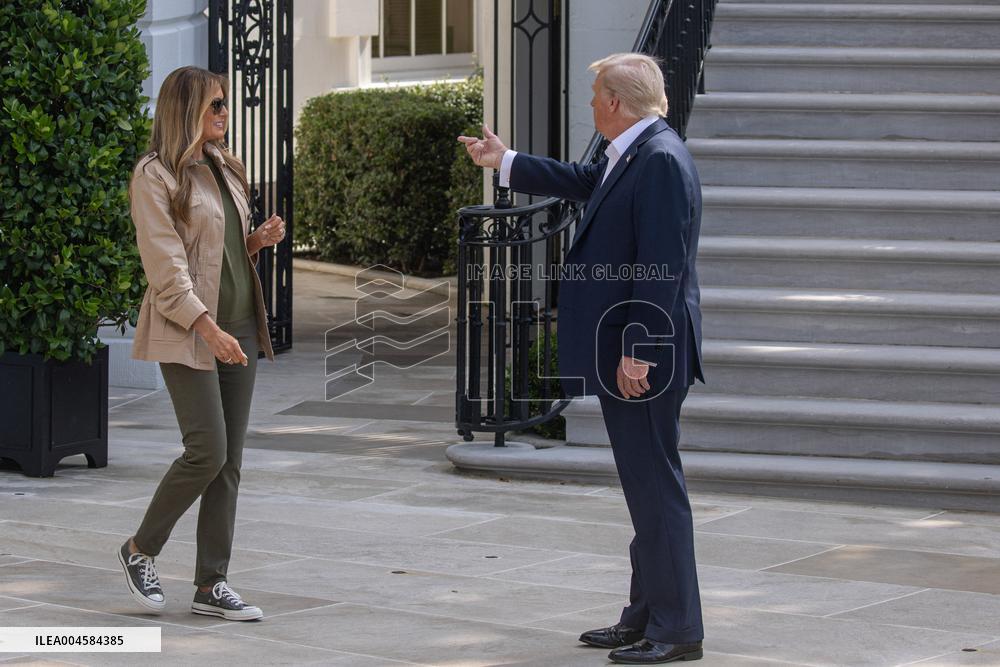 President Trump And Wife Depart White House For Texas - Washington