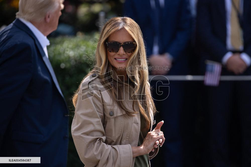 President Trump And Wife Depart White House For Texas - Washington