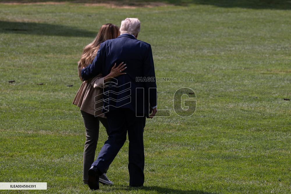 President Trump And Wife Depart White House For Texas - Washington
