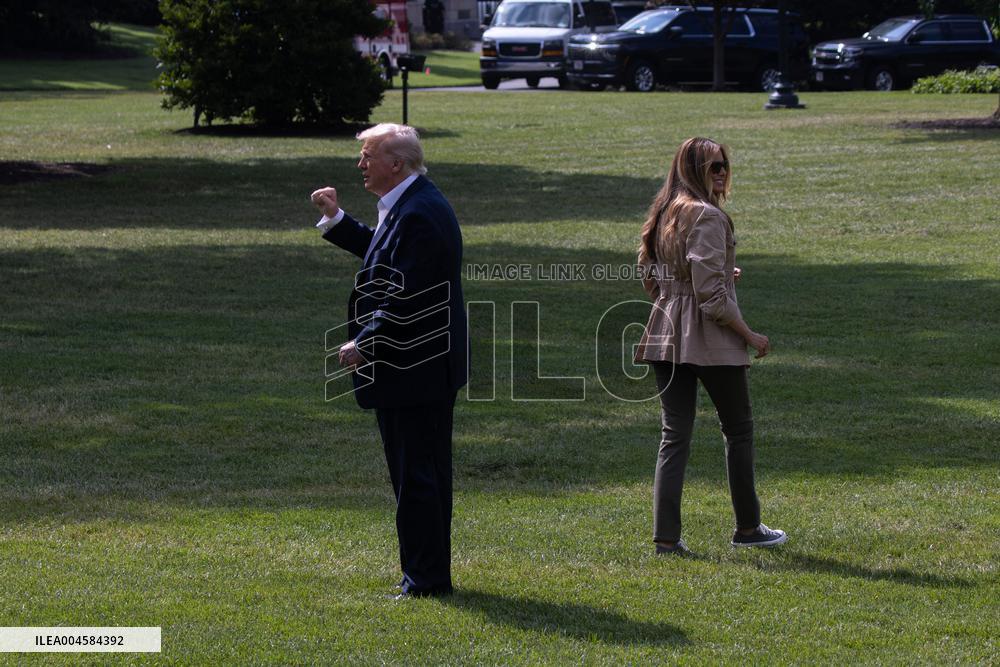 President Trump And Wife Depart White House For Texas - Washington