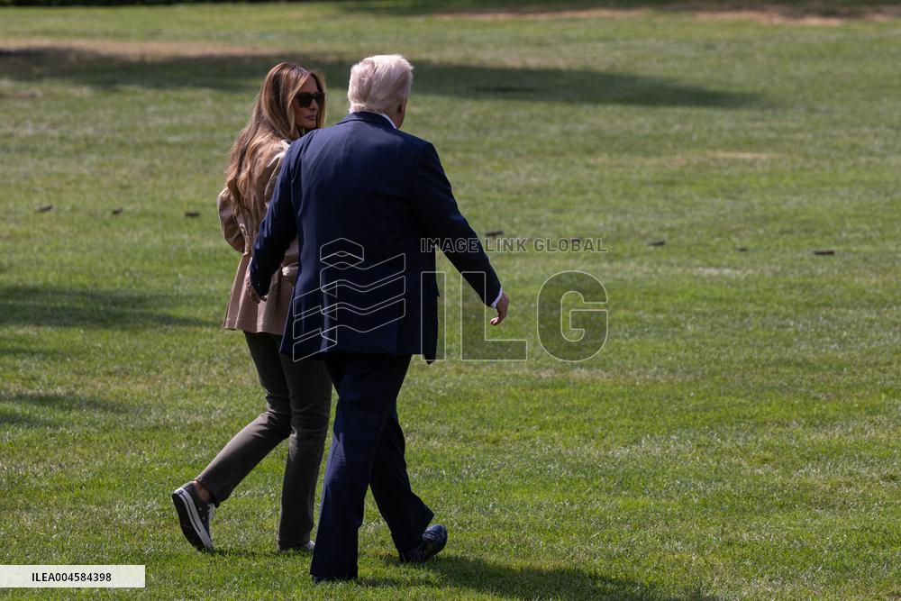 President Trump And Wife Depart White House For Texas - Washington