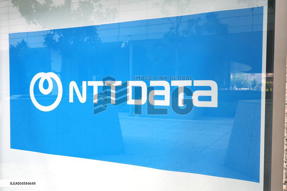 NTT Data signage and logo