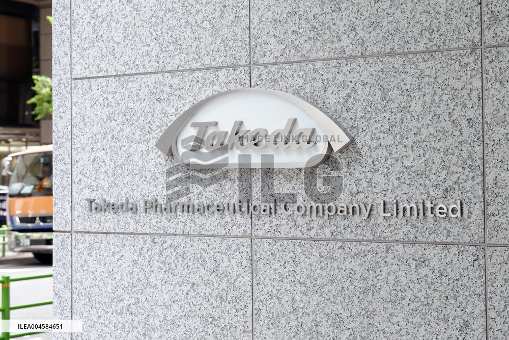 Takeda Pharmaceutical signage and logo