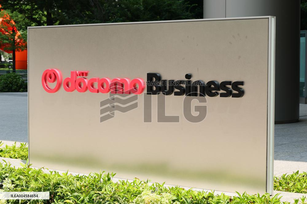 NTT Docomo Business signage and logo