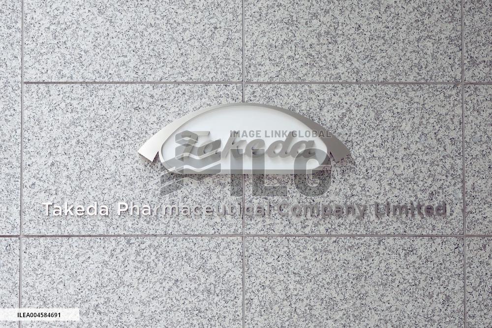 Takeda Pharmaceutical signage and logo
