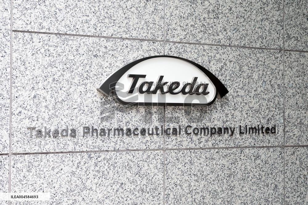 Takeda Pharmaceutical signage and logo