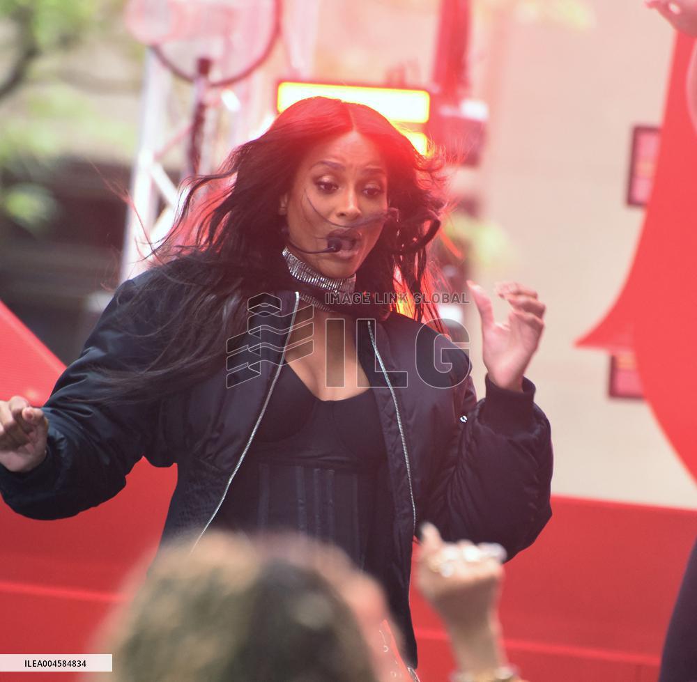 Ciara Performs On NBC's Today - NYC