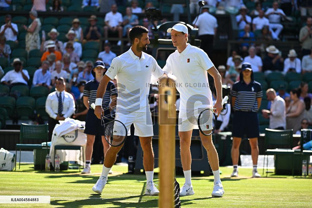 Wimbledon - Semi Final Round - Jannik Sinner vNovak Djokovic