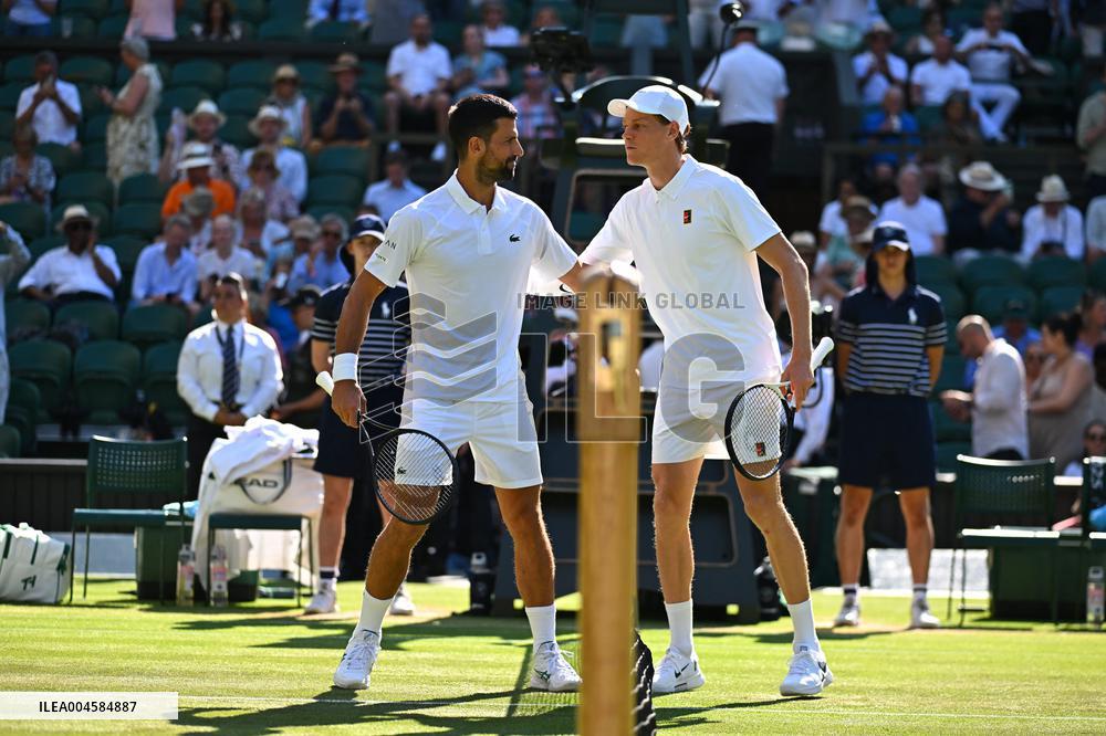 Wimbledon - Semi Final Round - Jannik Sinner vNovak Djokovic