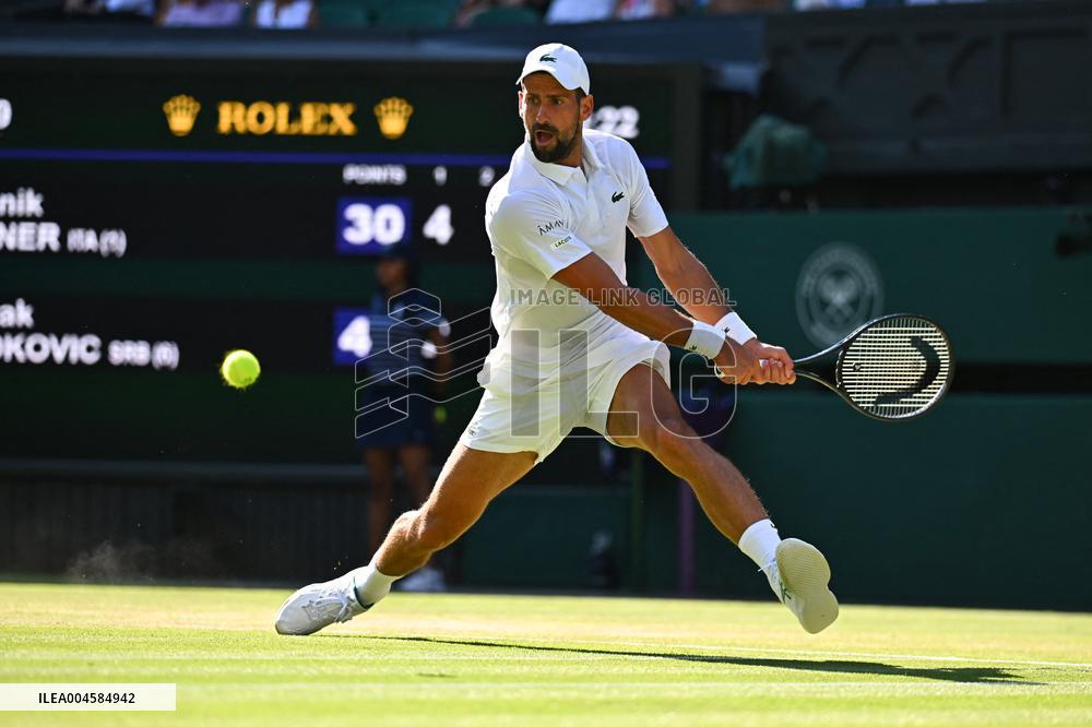 Wimbledon - Semi Final Round - Jannik Sinner vNovak Djokovic