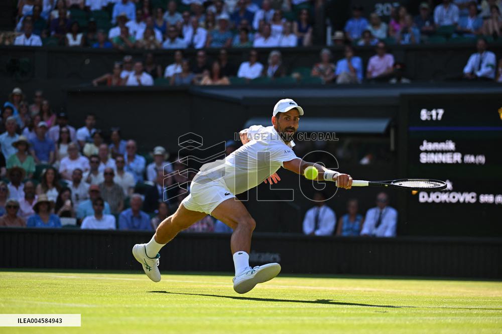 Wimbledon - Semi Final Round - Jannik Sinner vNovak Djokovic