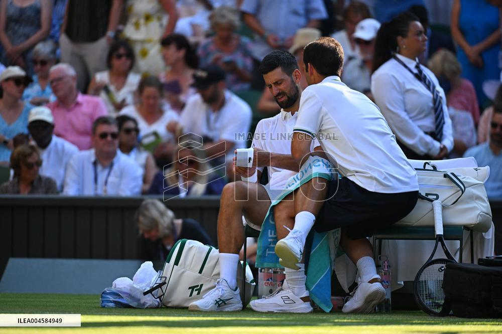 Wimbledon - Semi Final Round - Jannik Sinner vNovak Djokovic