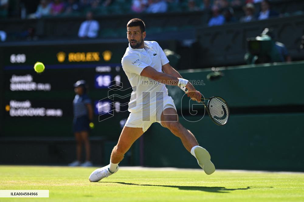 Wimbledon - Semi Final Round - Jannik Sinner vNovak Djokovic