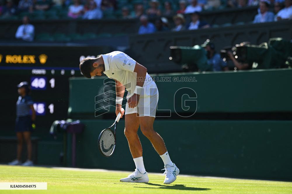 Wimbledon - Semi Final Round - Jannik Sinner vNovak Djokovic