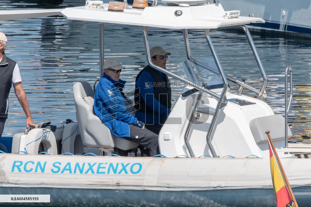 King Juan Carlos Enjoys A Day At The Regatta - Sanxenxo