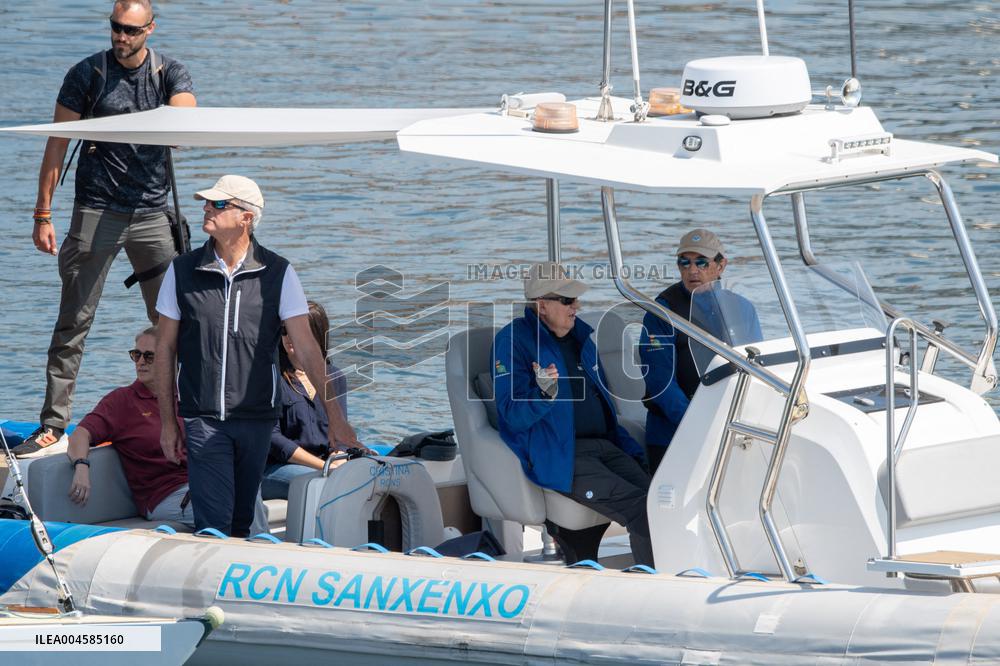 King Juan Carlos Enjoys A Day At The Regatta - Sanxenxo