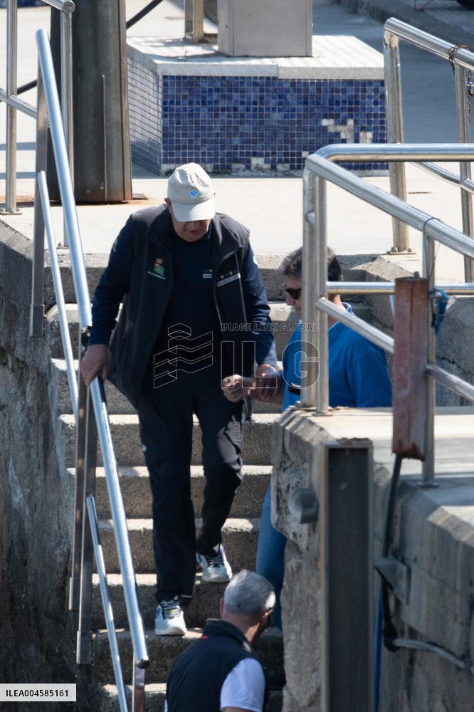 King Juan Carlos Enjoys A Day At The Regatta - Sanxenxo