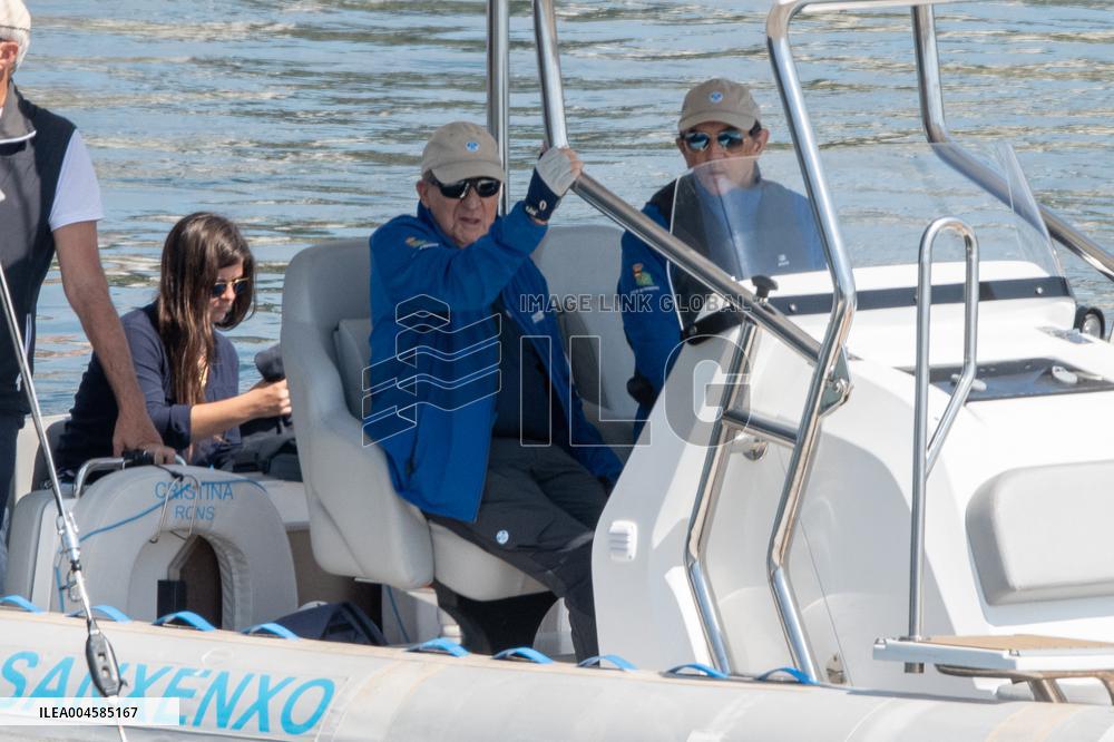 King Juan Carlos Enjoys A Day At The Regatta - Sanxenxo