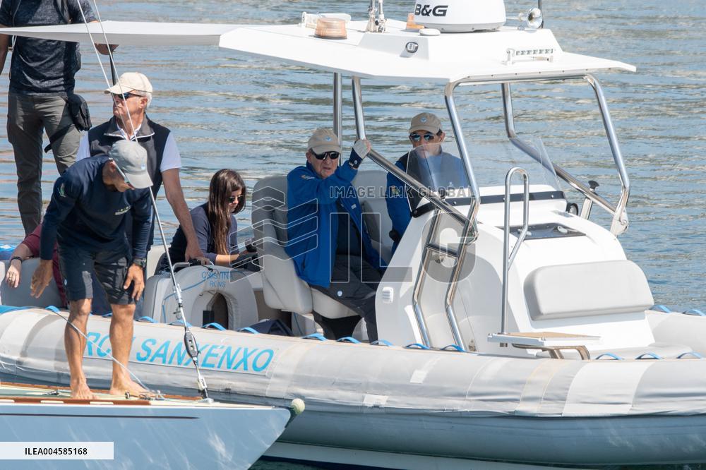King Juan Carlos Enjoys A Day At The Regatta - Sanxenxo