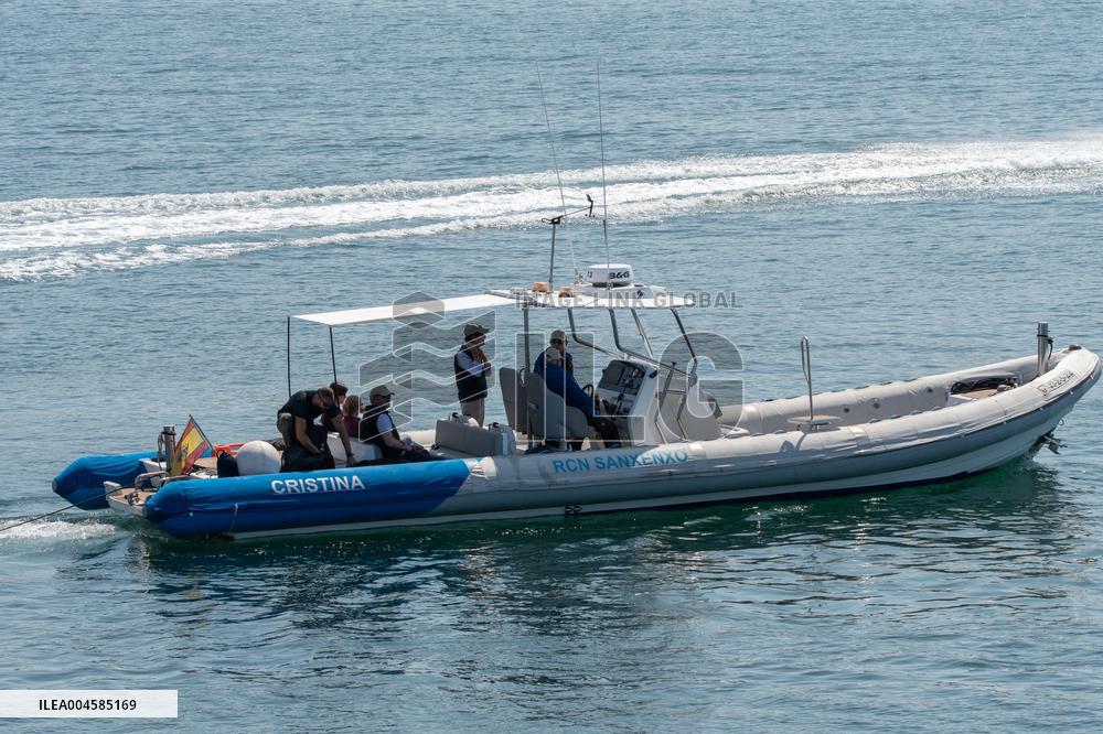 King Juan Carlos Enjoys A Day At The Regatta - Sanxenxo