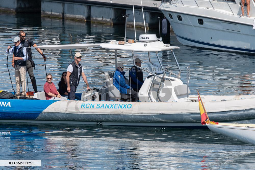 King Juan Carlos Enjoys A Day At The Regatta - Sanxenxo