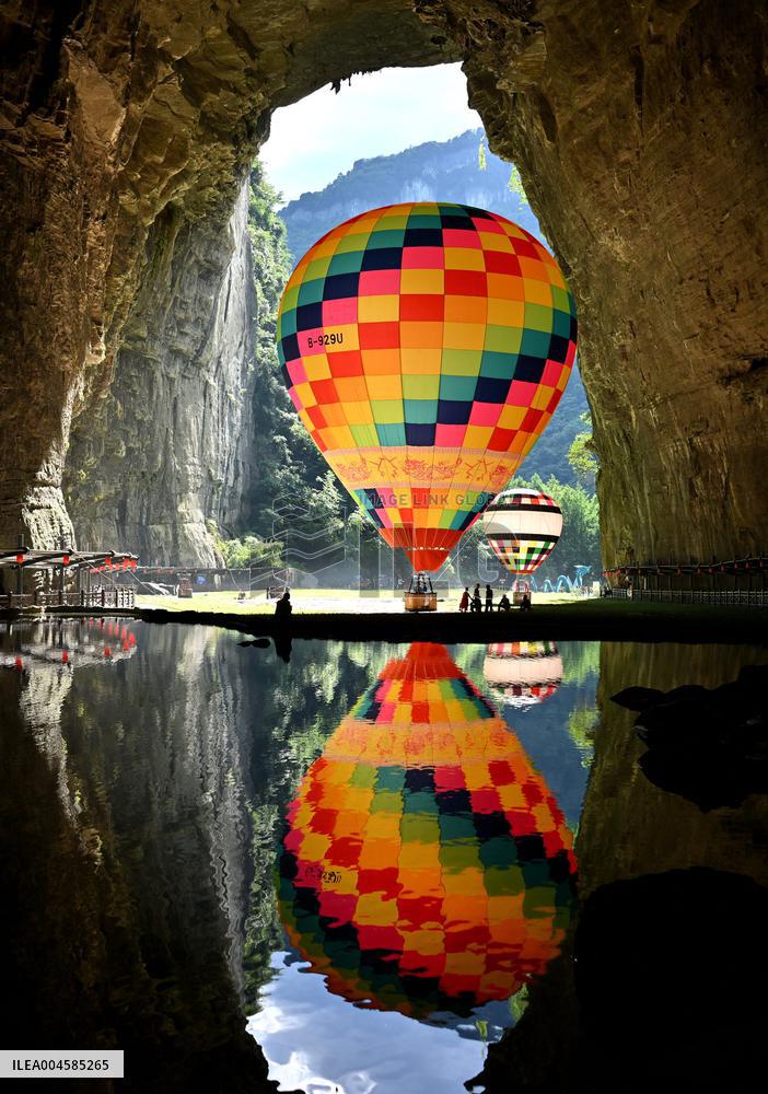 Tenglong Cave Scenic Spot In Lichuan City - China