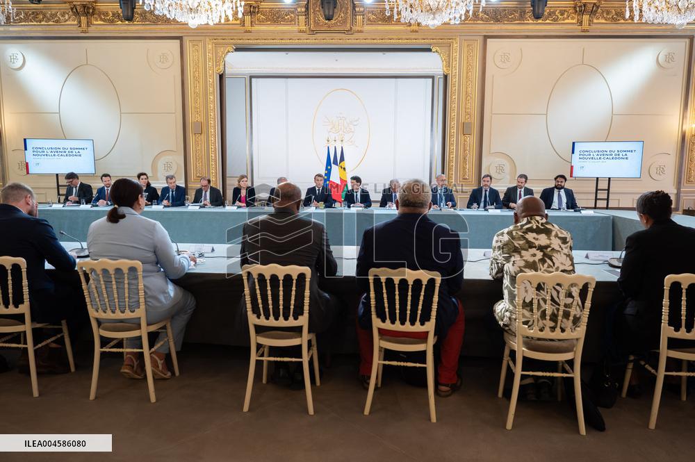 Macron Hosts New Caledonia Summit Conclusion - Paris