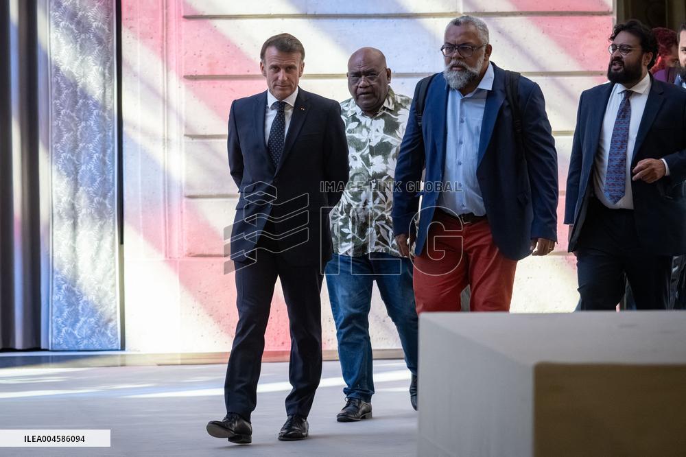 Macron Hosts New Caledonia Summit Conclusion - Paris