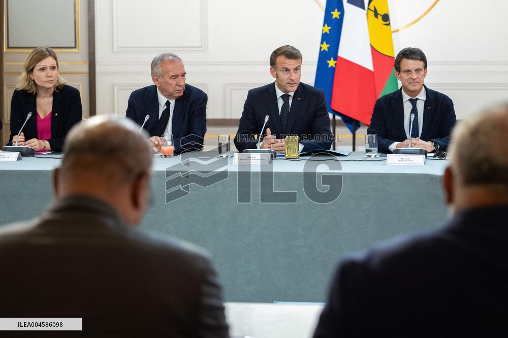 Macron Hosts New Caledonia Summit Conclusion - Paris