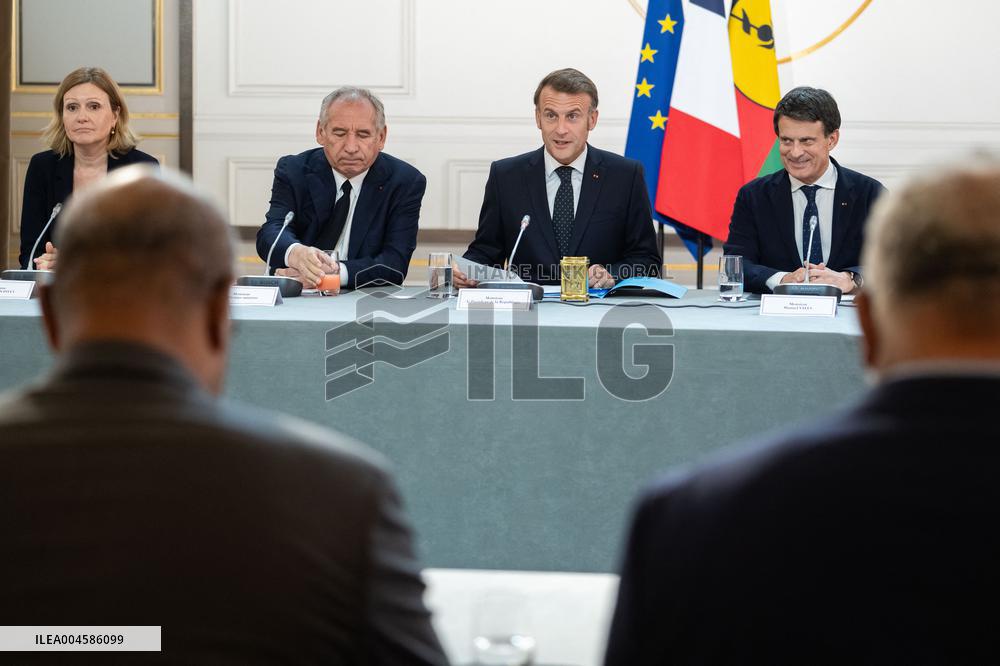 Macron Hosts New Caledonia Summit Conclusion - Paris