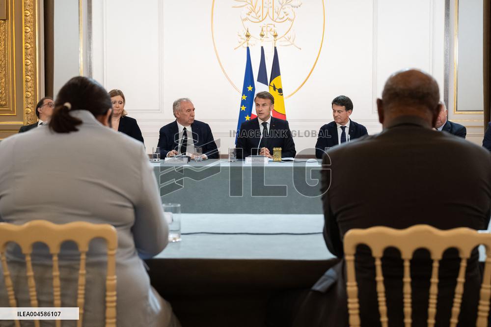 Macron Hosts New Caledonia Summit Conclusion - Paris