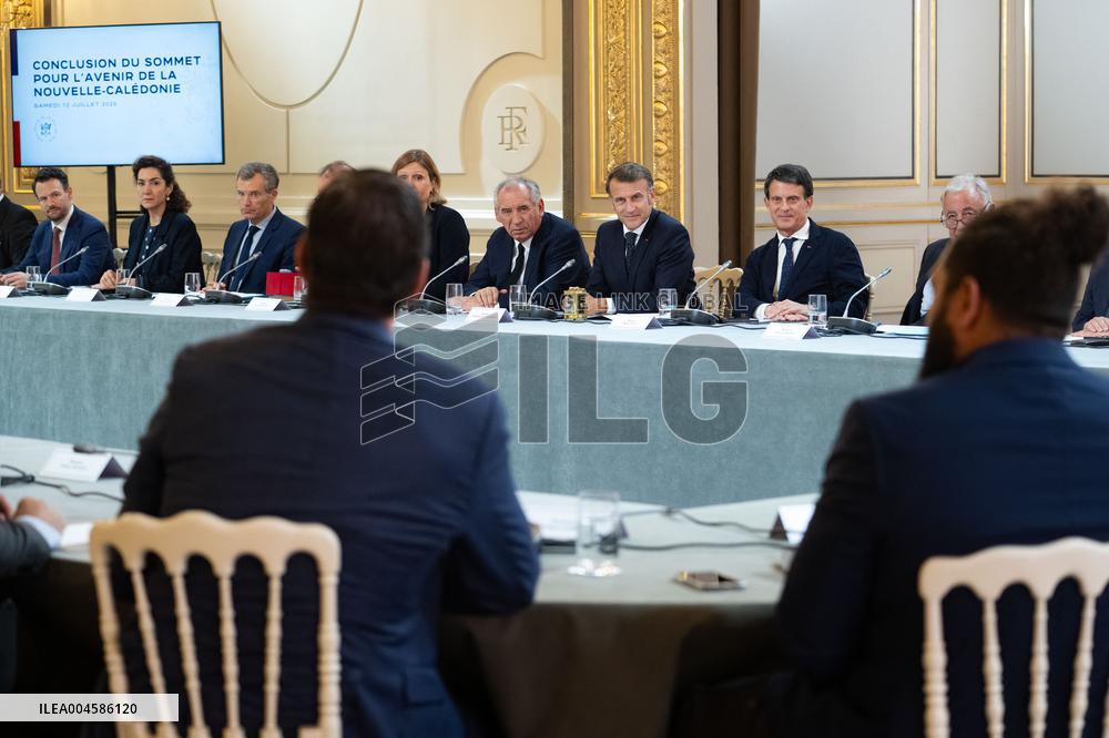 Macron Hosts New Caledonia Summit Conclusion - Paris