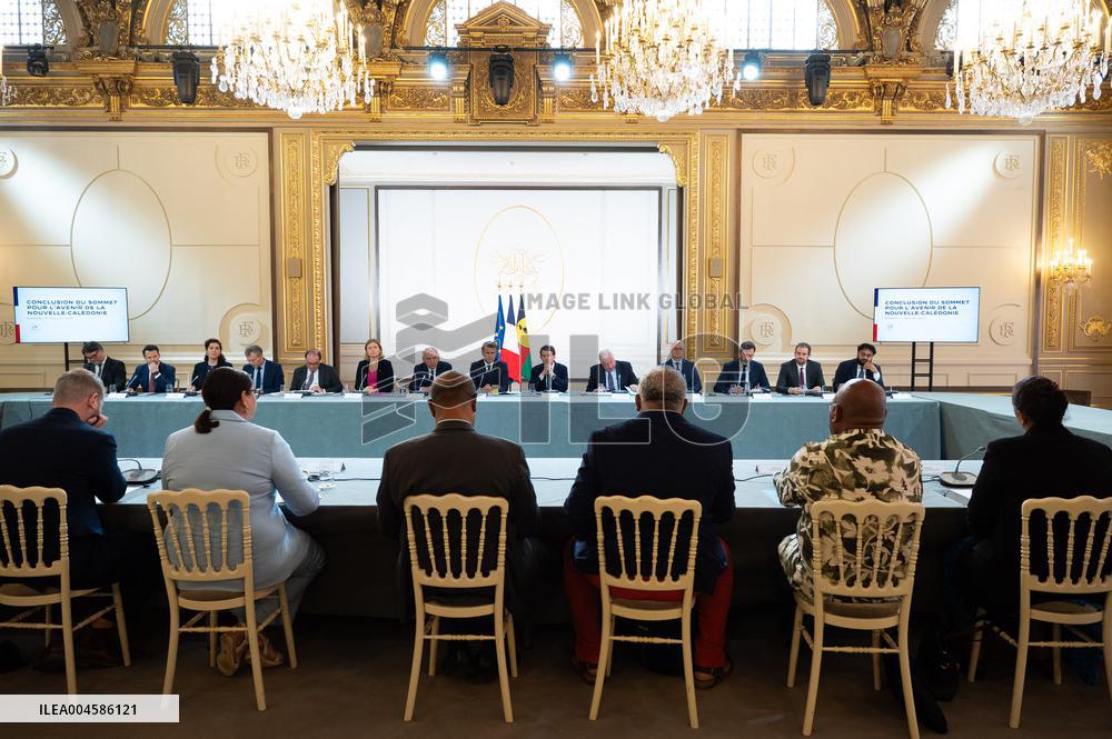 Macron Hosts New Caledonia Summit Conclusion - Paris