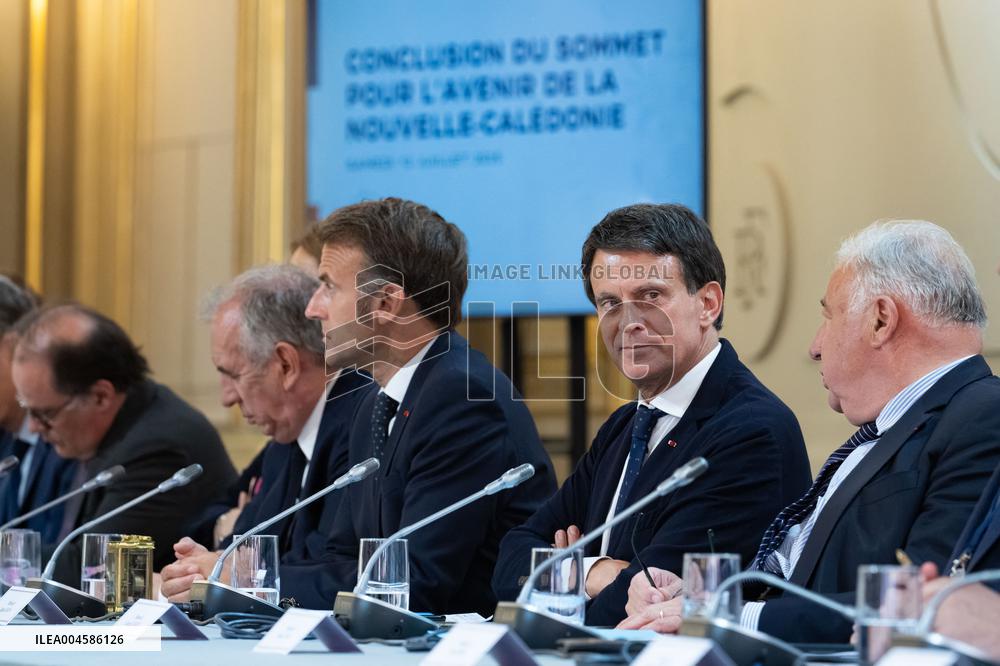 Macron Hosts New Caledonia Summit Conclusion - Paris