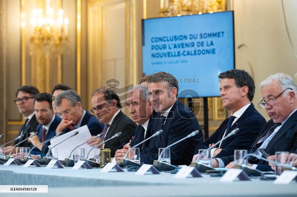 Macron Hosts New Caledonia Summit Conclusion - Paris