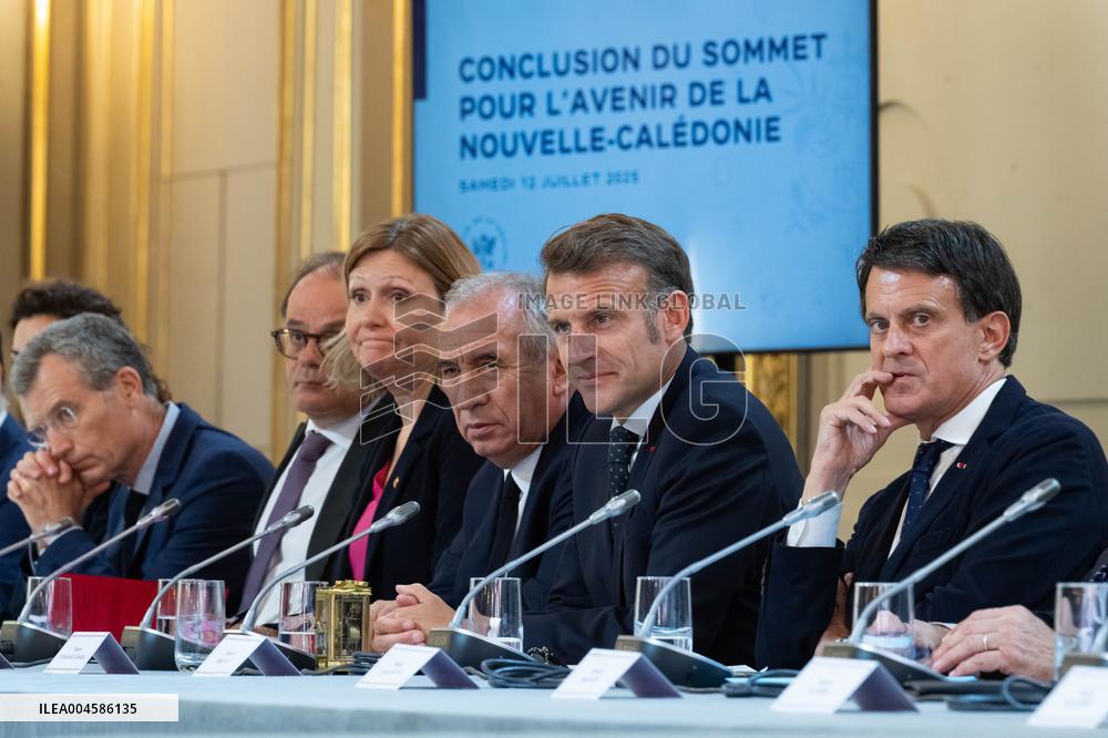 Macron Hosts New Caledonia Summit Conclusion - Paris