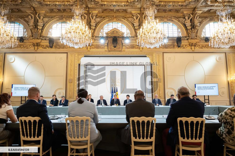 Macron Hosts New Caledonia Summit Conclusion - Paris