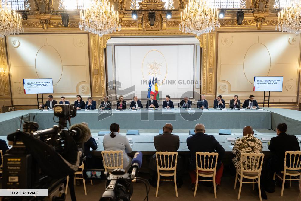 Macron Hosts New Caledonia Summit Conclusion - Paris