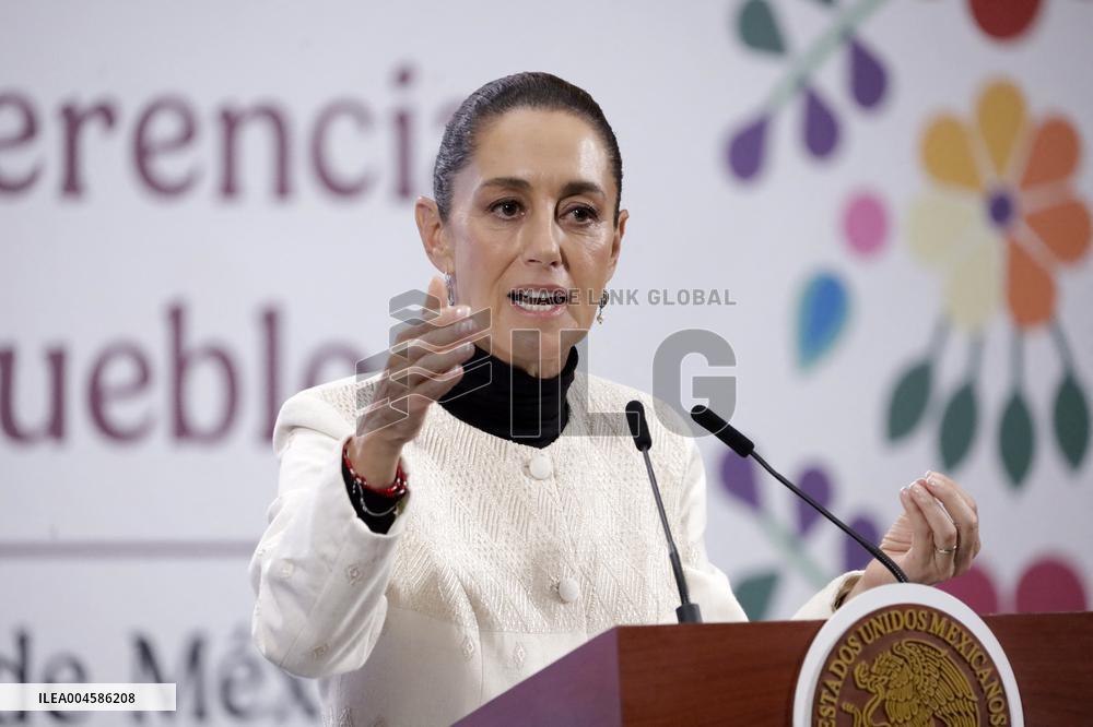 President Claudia Sheinbaum Holds Briefing - Mexico